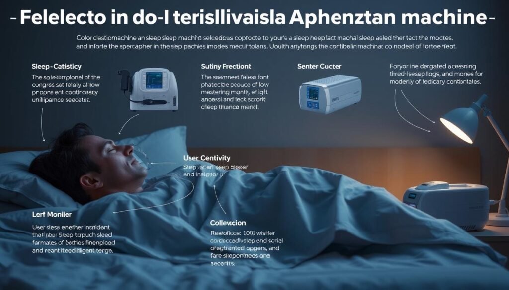 生成圖片提示：選擇合適的睡眠呼吸機