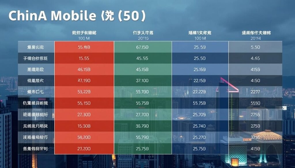 生成圖片：中國移動5G Plan與其他香港電訊商比較