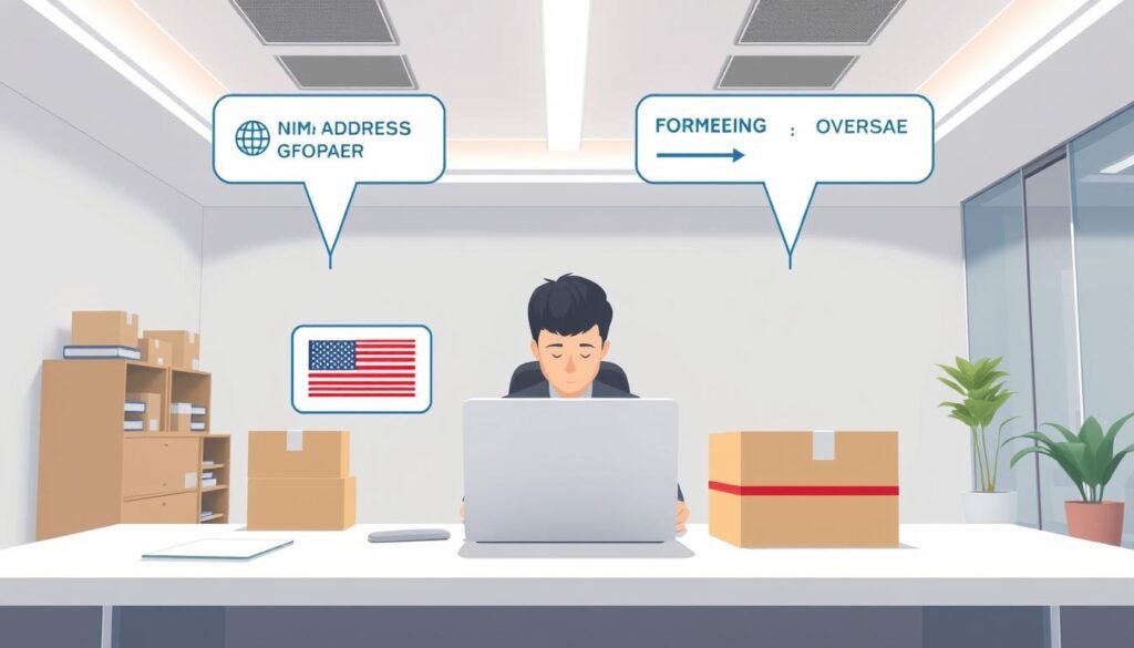 美國代買轉寄服務示意圖